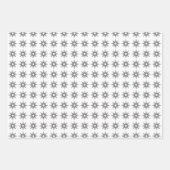 Einfache moderne Silver Sternexplosion Christmas Geschenkpapier Set (Vorderseite 3)