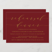 EINFACHE MODERNE SKRIPT | EINLADUNG DER PROBE (Vorne/Hinten)