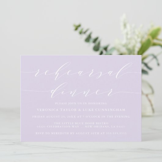 EINFACHE MODERNE SKRIPT | EINLADUNG DER PROBE (Stehend Vorderseite)