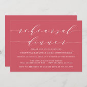 EINFACHE MODERNE SKRIPT | EINLADUNG DER PROBE (Vorne/Hinten)