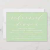 EINFACHE MODERNE SKRIPT | EINLADUNG DER PROBE (Vorderseite)