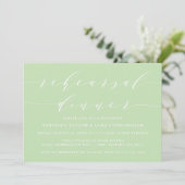 EINFACHE MODERNE SKRIPT | EINLADUNG DER PROBE (Stehend Vorderseite)