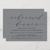 EINFACHE MODERNE SKRIPT | EINLADUNG DER PROBE (Vorne/Hinten)