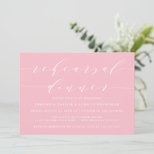 EINFACHE MODERNE SKRIPT | EINLADUNG DER PROBE (Stehend Vorderseite)