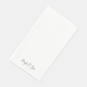 Einfache moderne Skriptnamen II Hochzeit Serviette (Ecke)