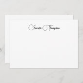 Einfache, moderne Skriptpersonalisierung Mitteilungskarte (Vorne/Hinten)