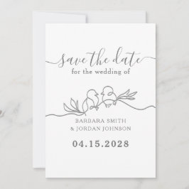 Einfache moderne SkriptWedding Save The Date