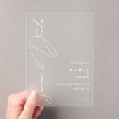 Einfache moderne SkriptWedding Save the Date Acryleinladungen (Insitu (Handheld))