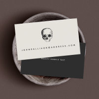 Einfache moderne Skull-Calling Card