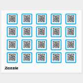 einfache moderne soziale Medien qr Code-Inagramm Quadratischer Aufkleber (Blatt)