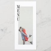 Einfache moderne Speisekarte für Minimalistische F Menükarte (Vorderseite)