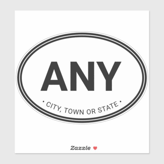 Einfache moderne Stadt im europäischen Stil Aufkleber (Blatt)