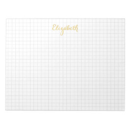 Einfache moderne, stilvolle Plätze Eleganter Name Notizblock