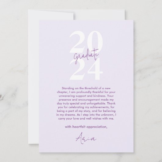 Einfache moderne, stilvolle Script Pink Foto Absch Dankeskarte (Rückseite)