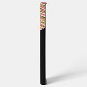 Einfache, moderne Streifen Gold Samsung Galaxy Hülle (Linke Seite)