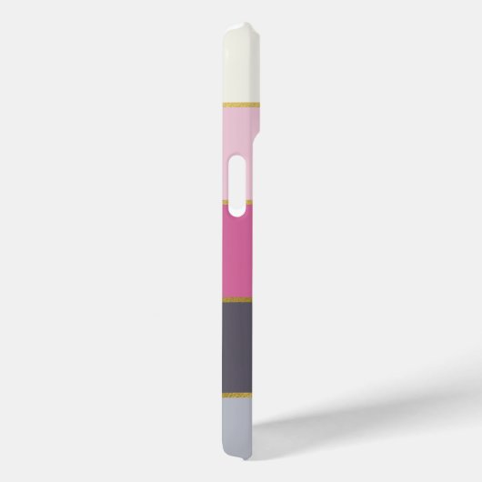 Einfache moderne Streifen Personalisiert Case-Mate iPhone Hülle (Rückseite / Rechts)