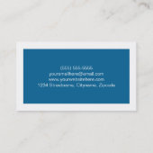 Einfache moderne Studenten-Visitenkarten Telefonnummerkarte (Rückseite)