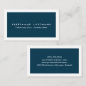 Einfache moderne Studenten-Visitenkarten Telefonnummerkarte (Vorne/Hinten)