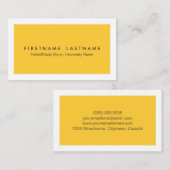 Einfache moderne Studenten-Visitenkarten Telefonnummerkarte (Vorne/Hinten)