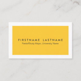 Einfache moderne Studenten-Visitenkarten Telefonnummerkarte