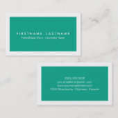 Einfache moderne Studenten-Visitenkarten Telefonnummerkarte (Vorne/Hinten)