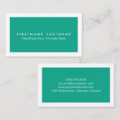 Einfache moderne Studenten-Visitenkarten Telefonnummerkarte (Vorne/Hinten)