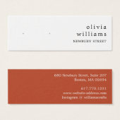 Einfache moderne Stuhlvorführkarte (Vorne & Hinten)