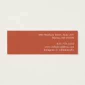 Einfache moderne Stuhlvorführkarte (Rückseite)