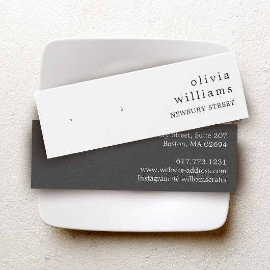 Einfache moderne Stuhlvorführkarte