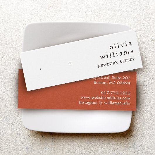 Einfache moderne Stuhlvorführkarte