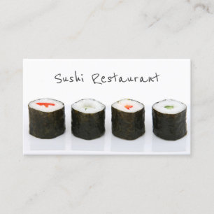Einfache moderne Sushi Business Card Visitenkarte