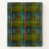 Einfache moderne Tartan-Aquamarin-Green-Tan-Karier Notizblock (Rückseite)