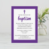 Einfache moderne Taufe für Erwachsene Einladung (Stehend Vorderseite)