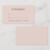 Einfache moderne Terminkarte Visitenkarte (Vorne/Hinten)