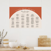 Einfache, moderne Terracotta-Sitzfläche Poster (Küche)