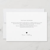 Einfache moderne Text- und Foto-Hochzeit 'Datum fr Save The Date (Rückseite)