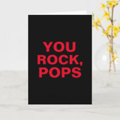 Einfache moderne Textform Funny You Rock Pops Karte (Gelbe Blume)