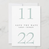 Einfache, moderne Textform nur Seefahrt Save the D Date (Vorderseite)