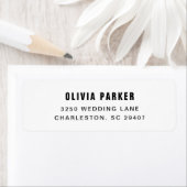 Einfache moderne Textform | Schwarz und Weiß (Insitu)