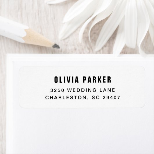 Einfache moderne Textform | Schwarz und Weiß (Insitu)