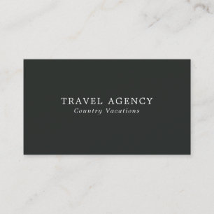 Einfache & moderne Travel Agent Business Card Visitenkarte