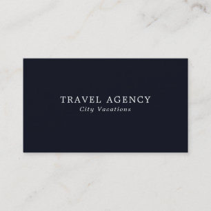 Einfache & moderne Travel Agent Business Card Visitenkarte