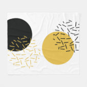 Einfache, moderne, trendige urbane geometrische gr fleecedecke (Vorderseite (Horizontal))