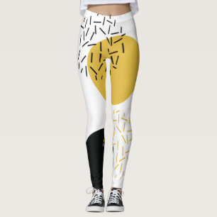 Einfache, moderne, trendige urbane geometrische gr leggings