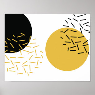 Einfache, moderne, trendige urbane geometrische gr poster