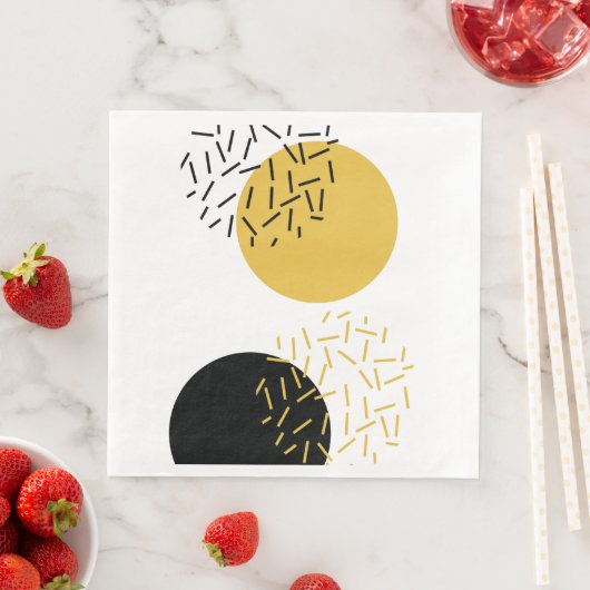 Einfache, moderne, trendige urbane geometrische gr serviette (Beispiel)