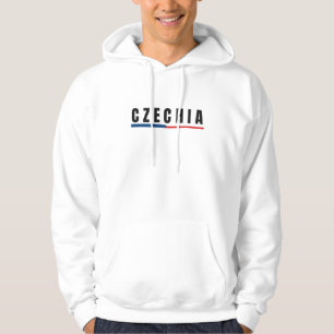 Einfache moderne tschechische Tschechen Kunst Brie Hoodie