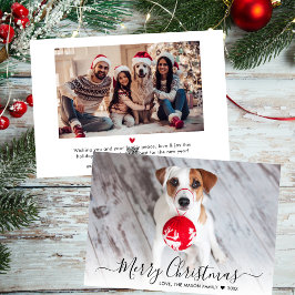 Einfache moderne Typografie 2 Foto Weihnachten