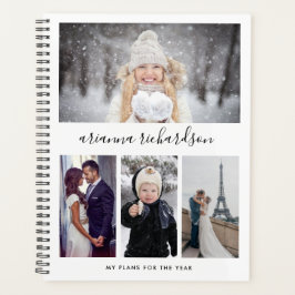 Einfache moderne Typografie | 4 Foto Planer