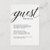 Einfache, moderne Typografie Begleitkarte (Vorderseite)